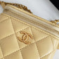 ChanelSmall Vanity With Chain Yellow For Women, Women’s Bags 4.3in/11cm