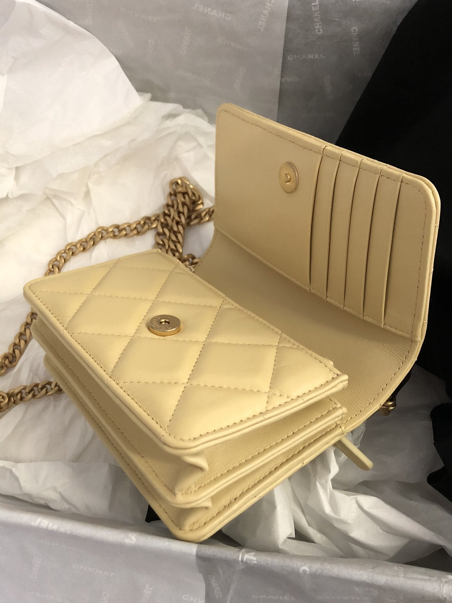 ChanelSpring And Summer 22C Yellow For Women, Women’s Bags 6.1in/15.5cm