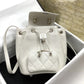 ChanelSmall Affinity Backpack White For Women, Women’s Bags 9.8in/25cm