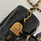 ChanelSmall Flap Bag With Top Handle Black For Women, Women’s Bags 8.1in/20.5cm AS3652 B09576 94305