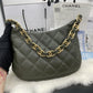 ChanelHobo Handbag Emerald Green For Women, Women’s Bags 9.4in/24cm