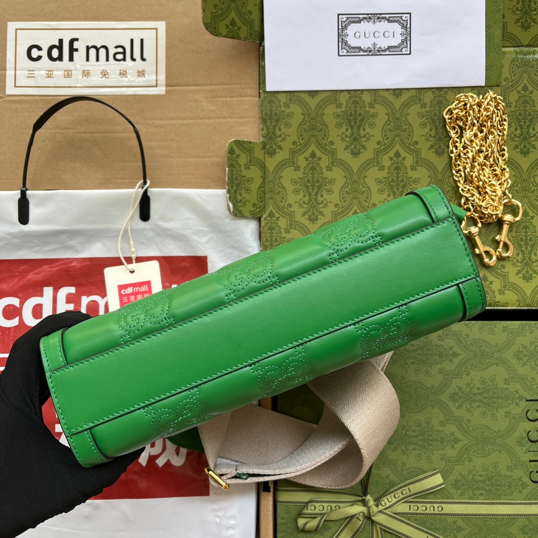 gg Matelassé Small Bag Green For Women, Women’s Bags 10.2in/26cm gg‎