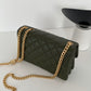 ChanelSmall Flap Bag Green For Women, Women’s Bags 8.7in/22cm