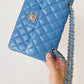 ChanelSmall Classic Handbag Blue For Women, Women’s Bags 9.1in/23cm