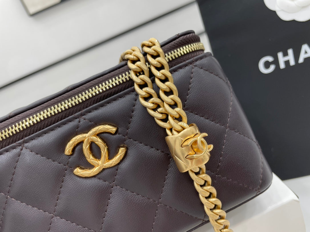 ChanelSmall Vanity Case Purple For Women, Women’s Bags 5.9in/15cm