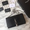 MONOGRAM CHAIN WALLET IN CROCODILE EMBOSSED SHINY LEATHER