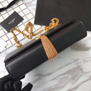 MONOGRAM CHAIN WALLET IN CROCODILE EMBOSSED SHINY LEATHER