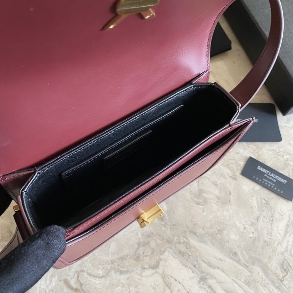 SOLFERINO SMALL SATCHEL IN LACQUERED AYERS