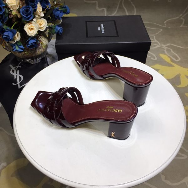 TRIBUTE HEELED MULES IN SMOOTH LEATHER