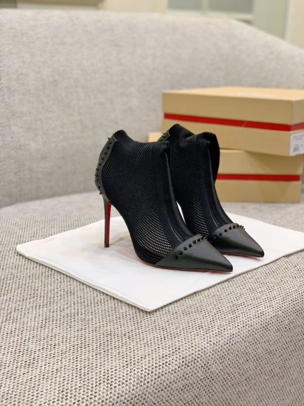 Christian Louboutin Flip Spikes Ankle Boots