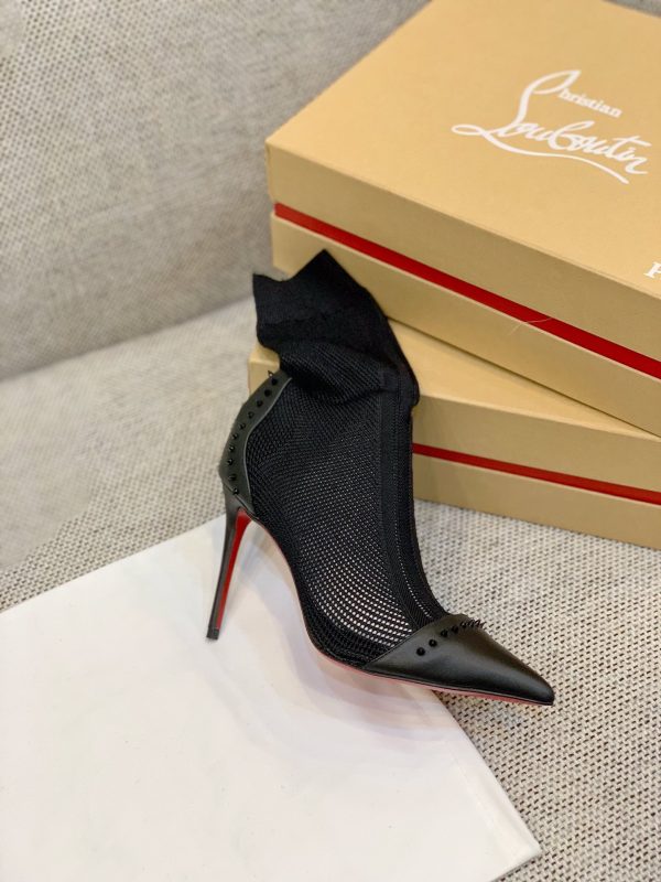 Christian Louboutin Flip Spikes Ankle Boots