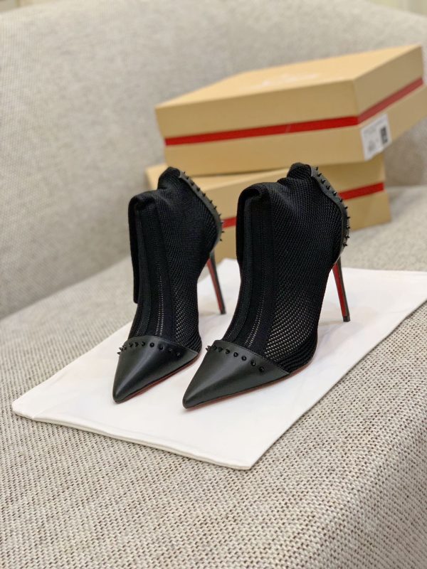 Christian Louboutin Flip Spikes Ankle Boots