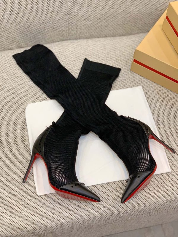 Christian Louboutin Flip Spikes Tall Boots