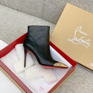 Christian Louboutin Golden Toes Ankle Boots