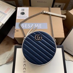 GG Marmont mini round shoulder bag