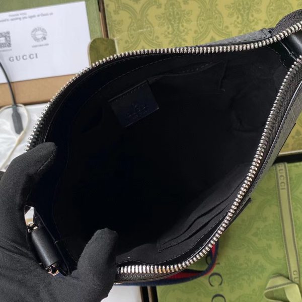 GG Black small messenger bag