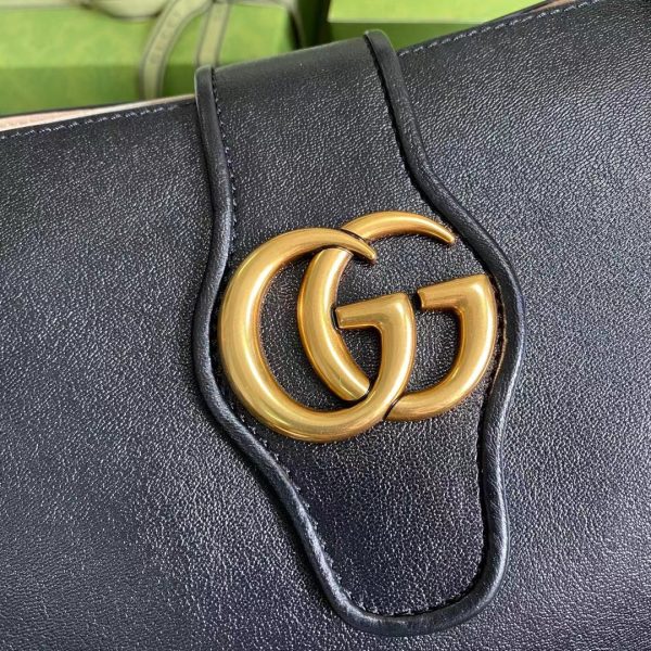 Small Double G leather tote