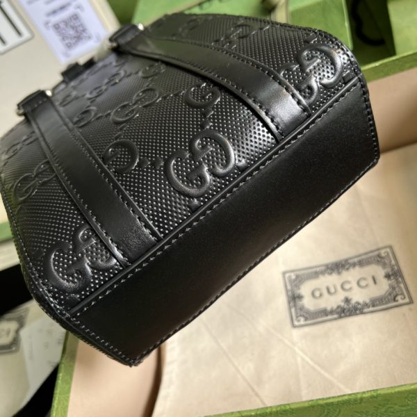 GG embossed mini tote bag