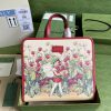 Children’s top-handle bag with strawberry fairy print