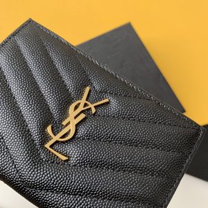 CASSANDRE MATELASSÉ ZIPPED FRAGMENTS CARD CASE IN GRAIN DE POUDRE EMBOSSED LEATHER