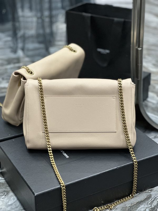 KATE MEDIUM REVERSIBLE CHAIN BAG IN SUEDE AND SMOOTH LEATHER