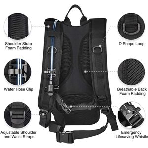 Laveszi  18″ Men’s Tactical Backpack with 3L Hydration Bladder | Durable 900D Fabric | MOLLE Webbing | BPA-Free