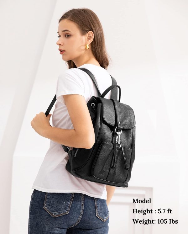Laveszi  14″ Genuine Leather Backpack | Stylish & Durable | Adjustable Straps | Multiple Compartments