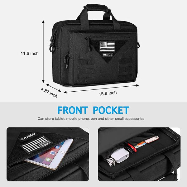 Laveszi Large Capacity Tactical Messenger Bag | 17 inch | Water-Resistant | Multiple Pockets | Durable Design