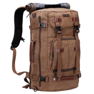 Laveszi  22″ Men’s Canvas Backpack | Convertible Design | Fits up to a 16-inch laptop | Large Capacity