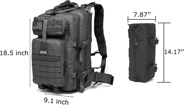 Laveszi  50L Men’s Tactical Survival Backpack Heavy-Duty 600D Fabric | Outdoor & Military-Ready | MOLLE Webbing