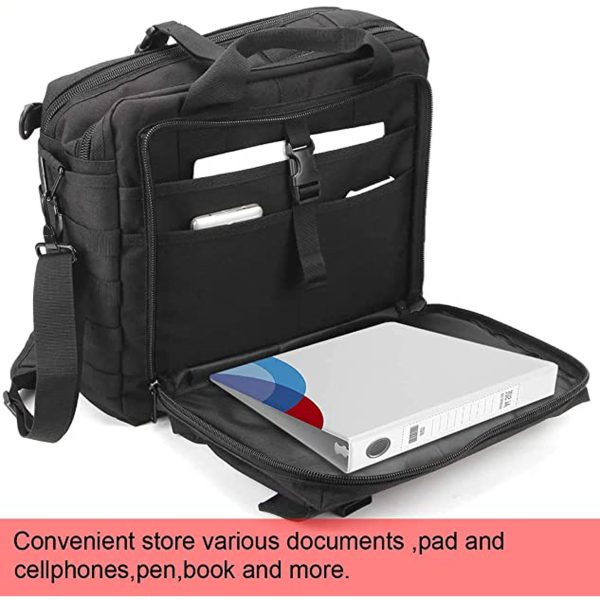 Laveszi Tactical Messenger Bag for Men | MOLLE System | Multiple Compartments | Water-Resistant