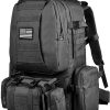 Laveszi  50L Men’s Carry-All Military Tactical Backpack | Expandable-Capacity | 600D Waterproof Fabric | MOLLE Webbing
