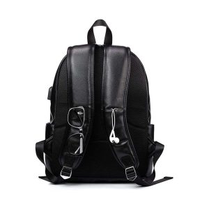 Laveszi  17″ Men’s Classic Leather Backpack | Premium Zippers | Multiple Pockets | Comfortable Padded Straps