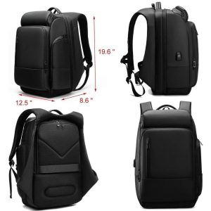 Laveszi  19″ Anti-Theft Travel Backpack | TSA Approved with Large Capacity | Airflow Back System | Fits Up To 17″ Laptop