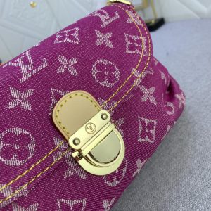 Louis Vuitton Pleaty bag in pink denim