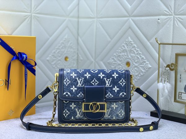 LV Dauphine MM Navy Blue