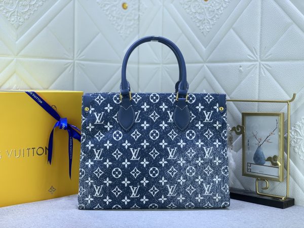 LV Monogram Denim Onthego