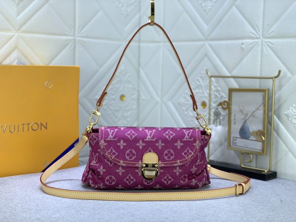 Louis Vuitton Pleaty bag in pink denim