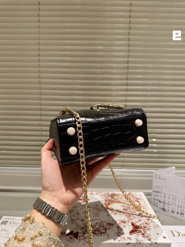 Dr Black Crocodile Bag