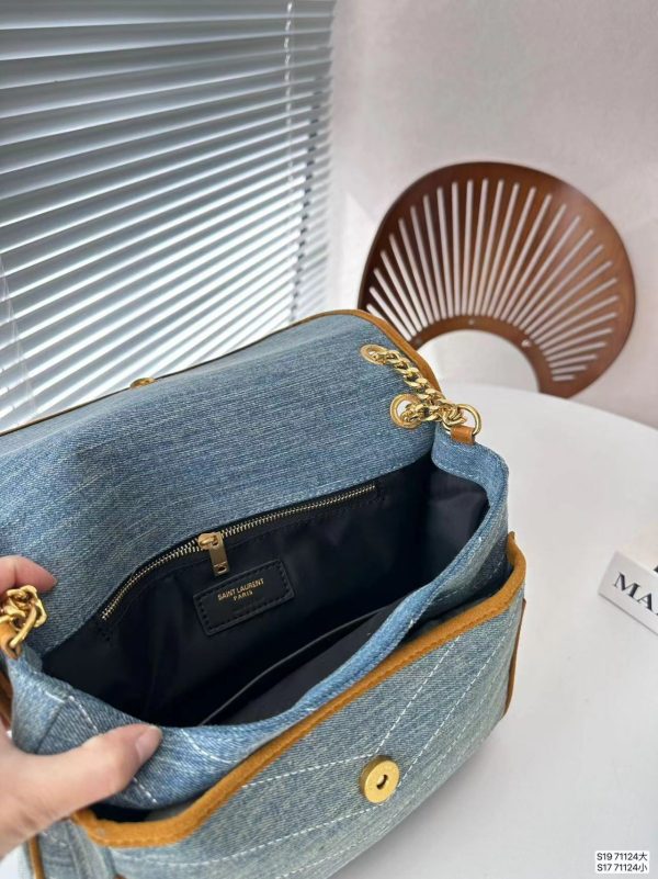 Niki Medium Chain Bag Denim