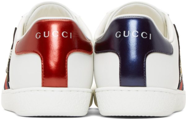 GUCCI WHITE DOG NEW ACE SNEAKERS