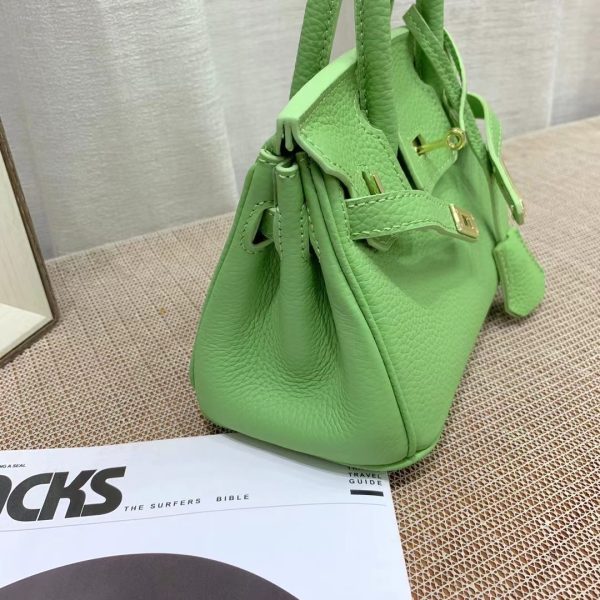 HERMES BIRKIN MINI GOLD HARDWARE EPSOM GREEN 20CM