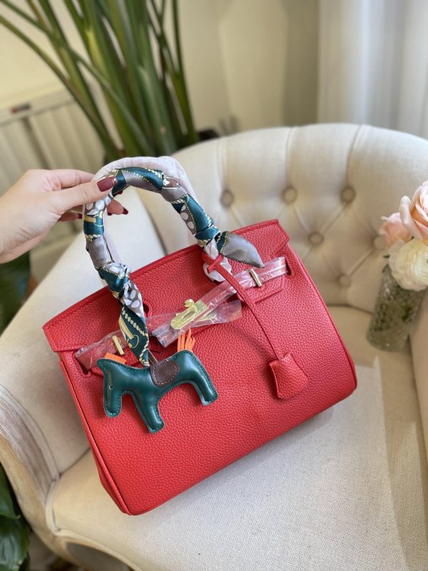 HERMES BIRKIN 35 TOGO LEATHER GOLD HARDWARE RED 35CM