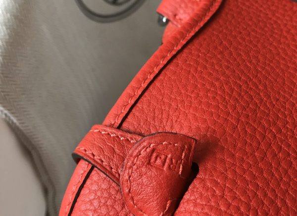 HERMES EVELYNE 16 AMAZONE RED BAG 16CM