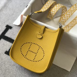 HERMES EVELYNE 16 AMAZONE YELLOW BAG 16CM