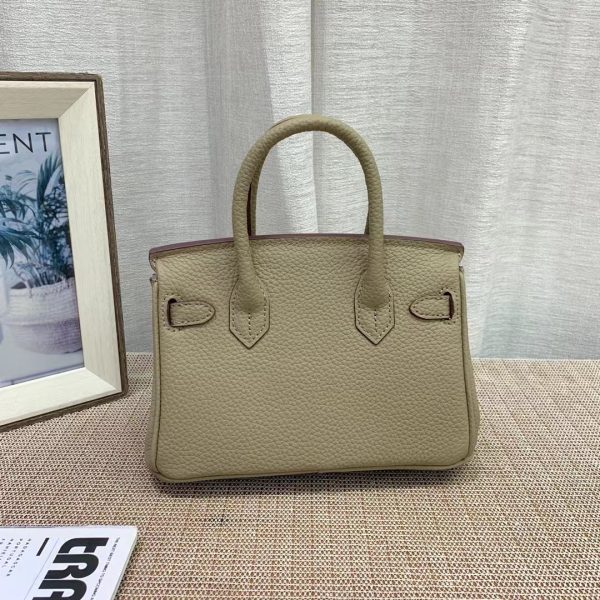 HERMES BIRKIN MINI GOLD HARDWARE EPSOM BEIGE 20CM