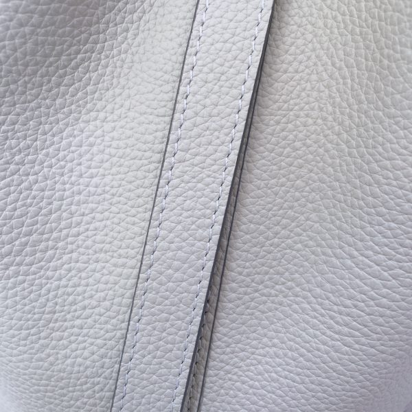 HERMES PICOTIN CLEMENCE GOLD HARDWARE WHITE 22CM