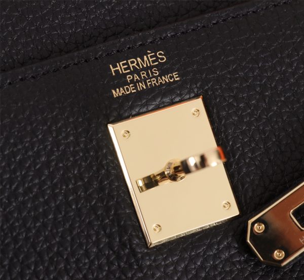 HERMES KELLY BLACK SELLIER ROUGE EPSOM GOLD HARDWARE 32CM