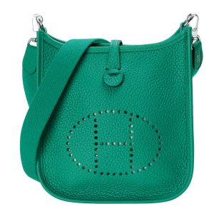 HERMES EVELYNE 16 AMAZONE DARK GREEN BAG 16CM