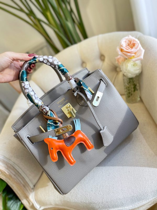 HERMES BIRKIN 35 TOGO LEATHER GOLD HARDWARE GREY 35CM